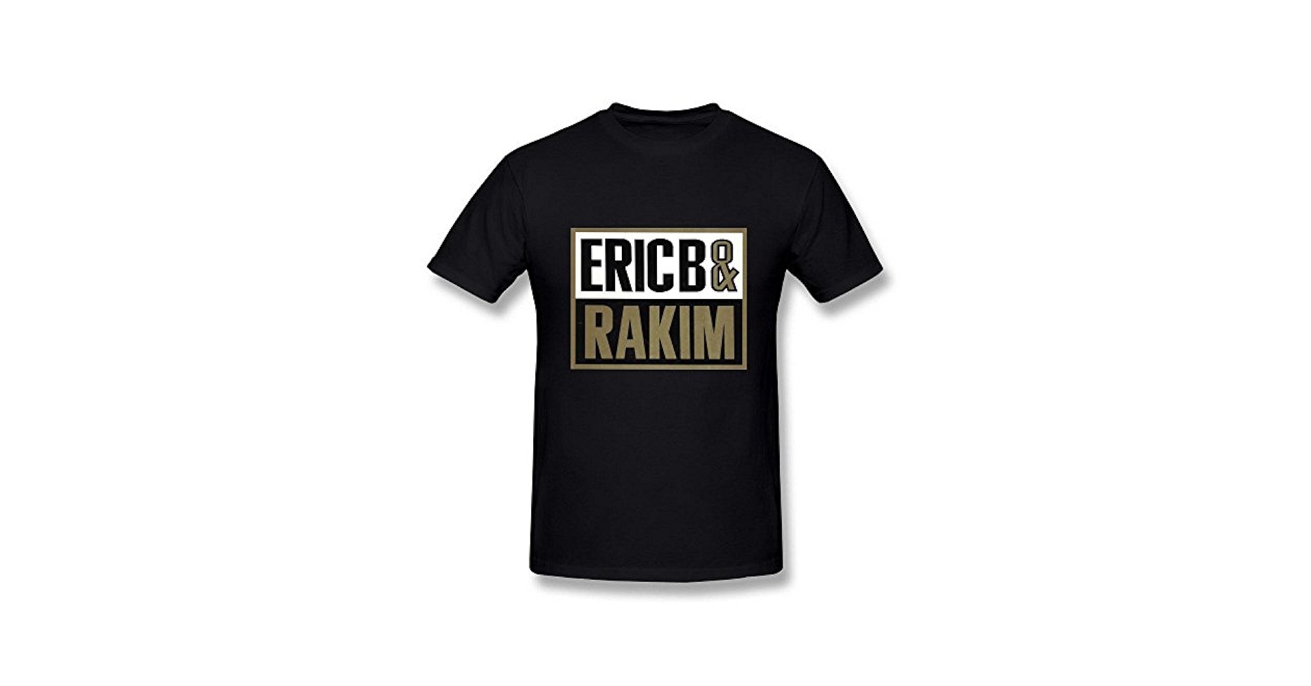 Amazon.com: AICH Men's Eric B. And Rakim Logo Black T Shirt